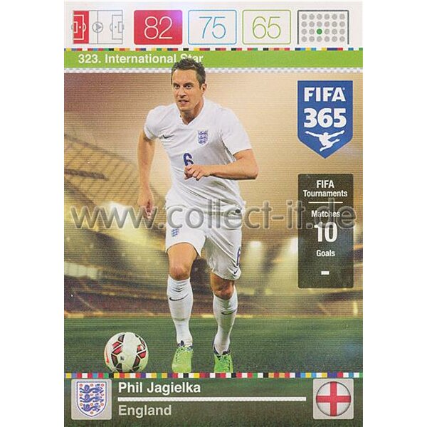 Fifa 365 Cards 2016 323 Phil Jagielka - International Stars