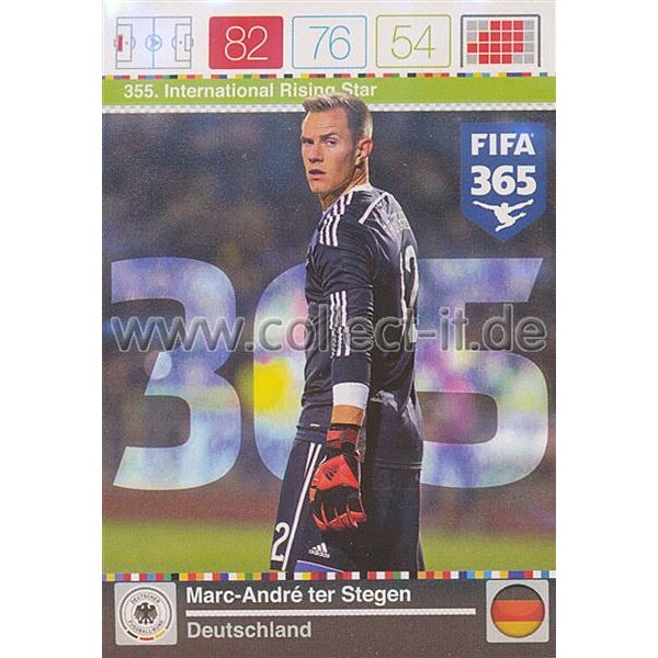 Fifa 365 Cards 2016 355 Marc-Andre ter Stegen - International Rising Stars