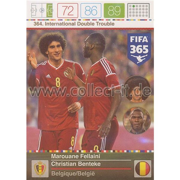 Fifa 365 Cards 2016 364 Marouane Fellaini & Christian Benteke - International Double Trouble