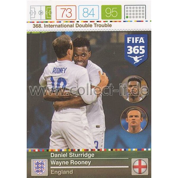 Fifa 365 Cards 2016 368 Daniel Sturridge & Wayne Rooney - International Double Trouble