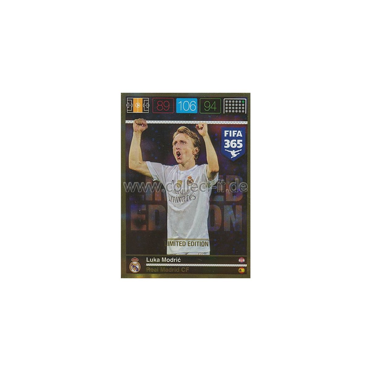 Fifa 365 Cards 2016 Le4 Luka Modric Limited Edition 399