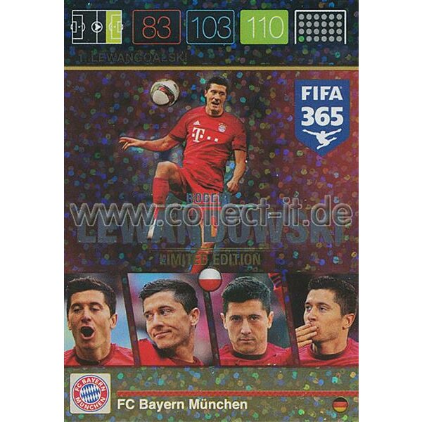 Fifa 365 Cards 2016 LE8 - Robert Lewandowski - Limited Edition