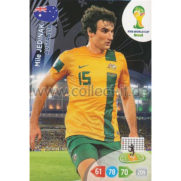 PAD-WM14-021 - Mile Jedinak - Base Card