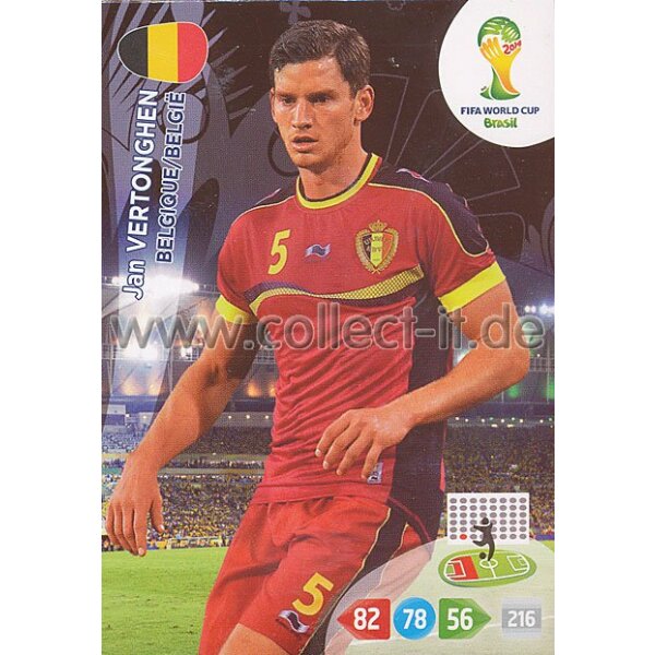 PAD-WM14-027 - Jan Vertonghen - Base Card