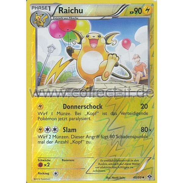 040/99 - Raichu - Reverse Holo