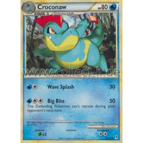 41/95 Croconaw - Call of Legends - Unlimitiert - Englisch