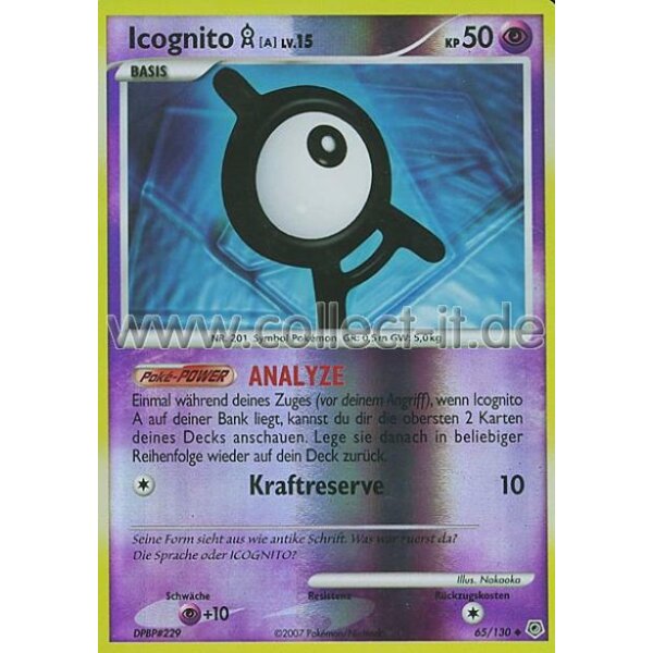 65/130 - Icognito A - Reverse Holo