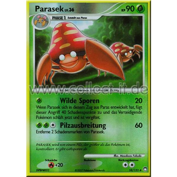 58/123 - Parasek - Reverse Holo