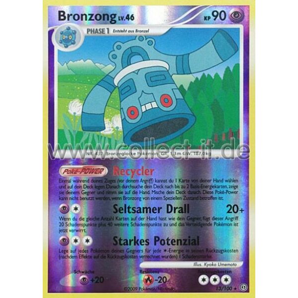 13/100 - Bronzong - Reverse Holo