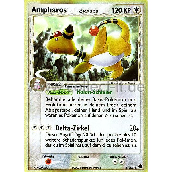 1/101 - Ampharos - Holo