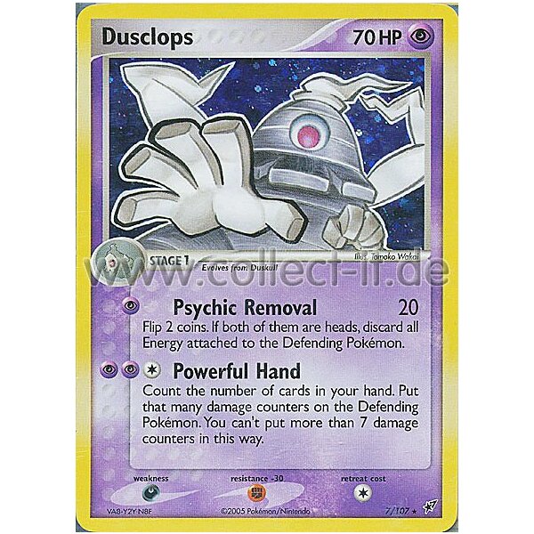 7/107 - Dusclops - Holo