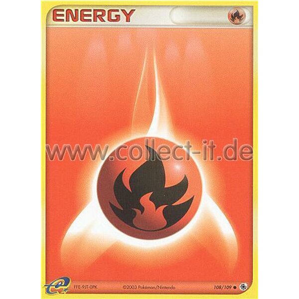 108/109 Energy rot - EX Ruby Sapphire - ENGLISCH