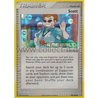 84/106 - Trainer - Scott - EX Smaragd - Reverse Holo