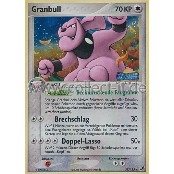 39/115 - Granbull - Reverse Holo