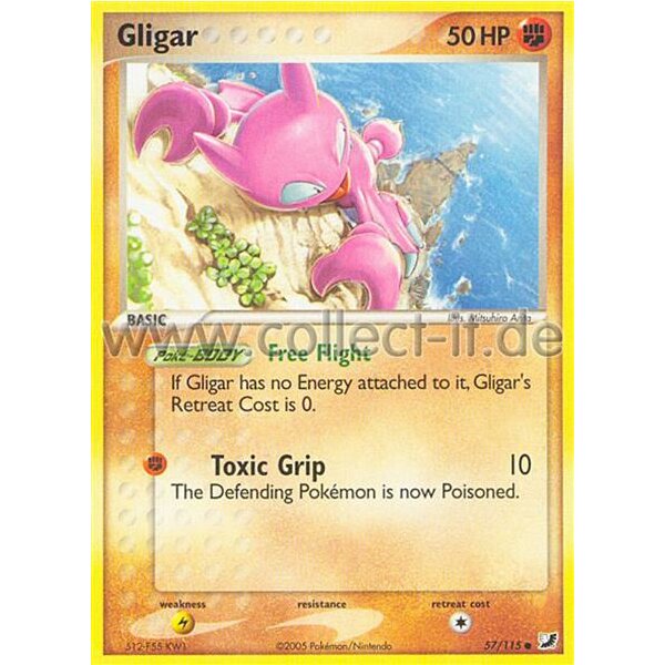 57/115 Gligar - EX Unseen Forces