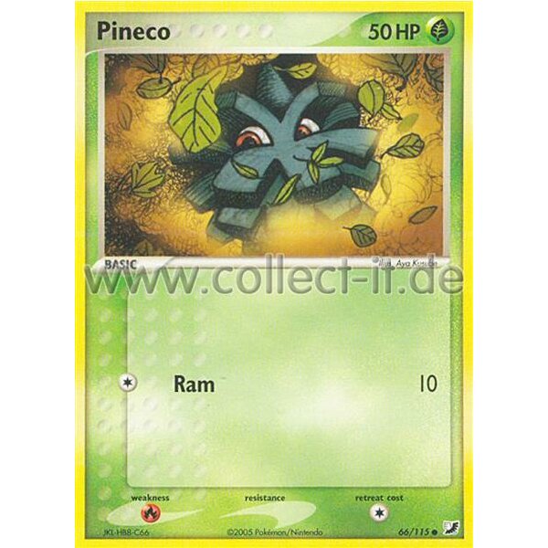 66/115 Pineco - EX Unseen Forces