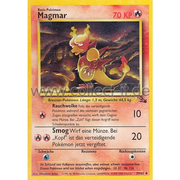 39/62 - Magmar - Unlimitiert