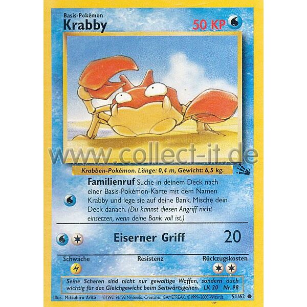 51/62 - Krabby - Unlimitiert