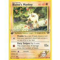 63/132 - Blaine‘s Mankey - Common - Englisch 1st...