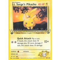 84/132 - Lt. Surge‘s Pikachu - Common - Englisch...