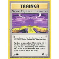 122/132 - Saffron City Gym - Uncommon - Englisch 1st Edition