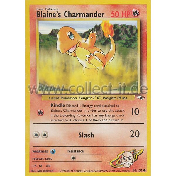 61/132 - Blaine‘s Charmander