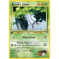 74/132 - Brock‘s Zubat - Common - Englisch 1st Edition