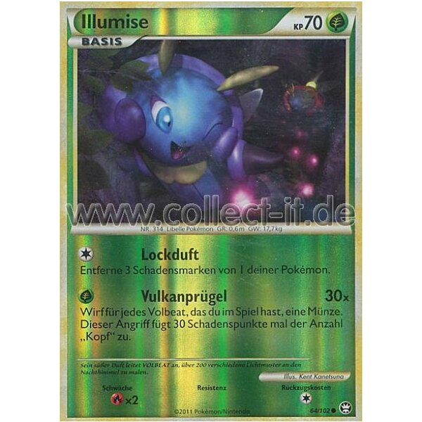 64/102 - Illumise - Reverse Holo