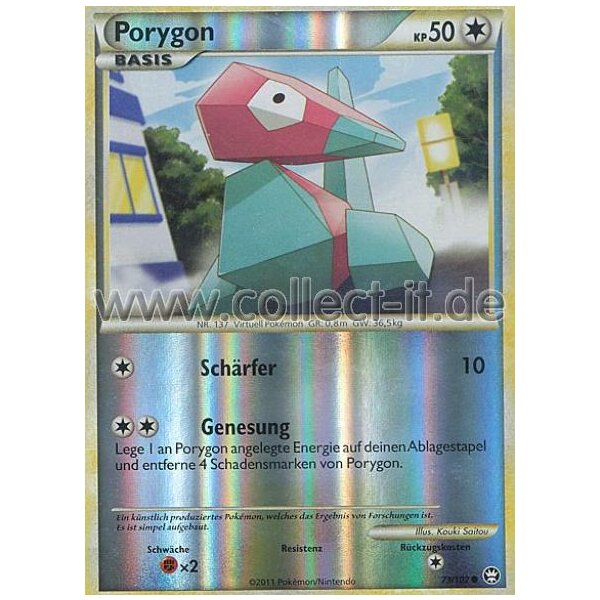 73/102 - Porygon - Reverse Holo