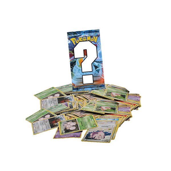 100 gemischte Pokemonkarten + 1 Booster unserer Wahl