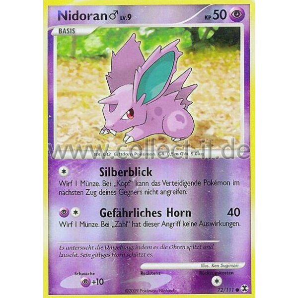 72/111 - Nidoran - Reverse Holo