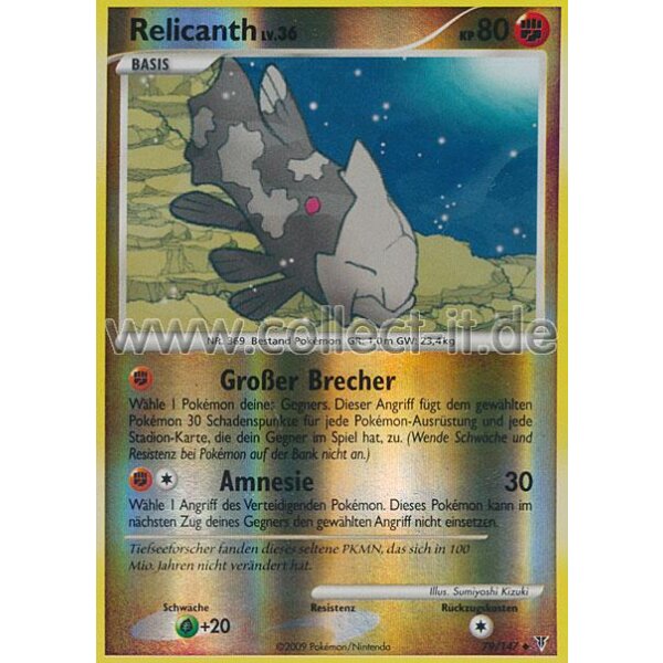 79/147 - Relicanth - Reverse Holo