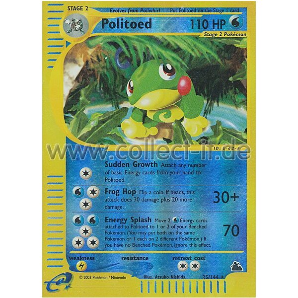 25/144 - Politoed - Reverse Holo