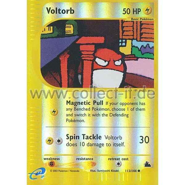 113/144 - Voltorb - Reverse Holo