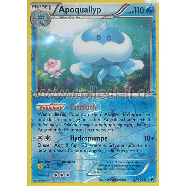 31/101 - Apoquallyp - Reverse Holo