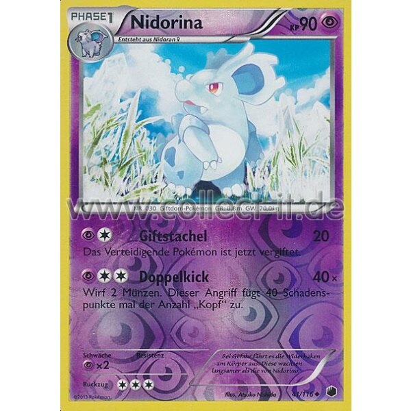 41/116 - Nidorina - Reverse Holo