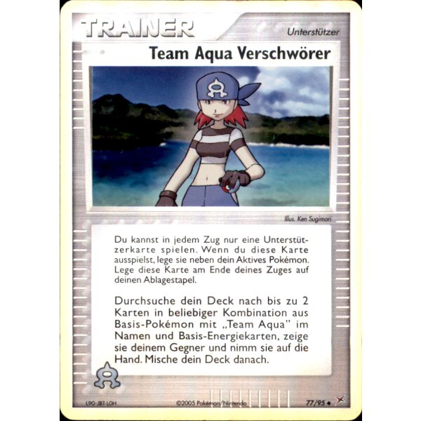 77/95 Team Aqua Verschwörer - Reverse Holo