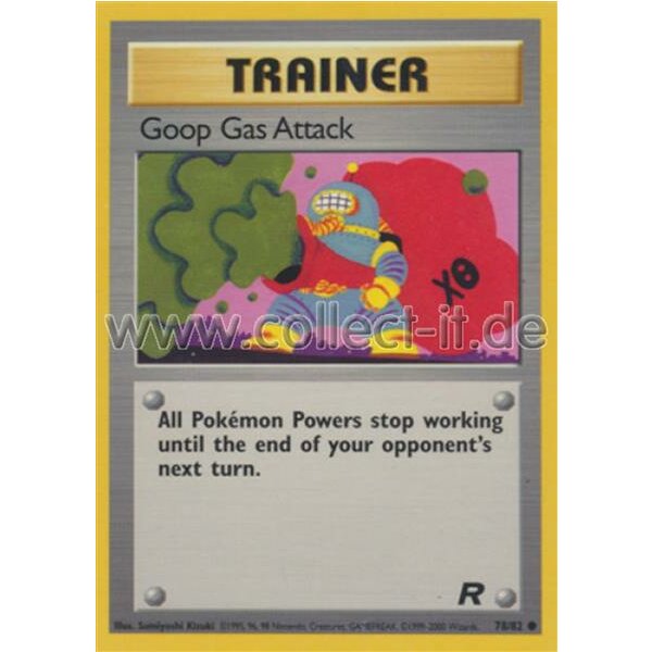 78/82 Goop Gas Attack - Team Rocket - Unlimitiert - Englisch