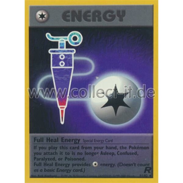 81/82 Full Heal Energy - Team Rocket - Unlimitiert - Englisch