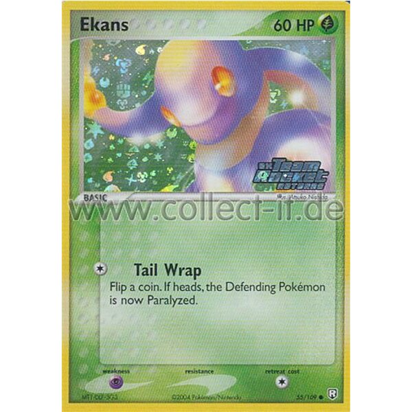 55/109 - Ekans - Reverse Holo