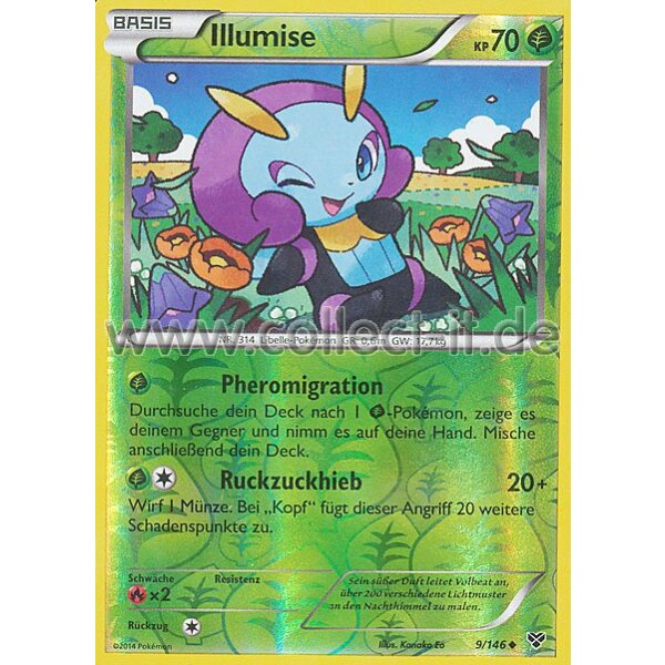 9/146 - Illumise - Reverse Holo