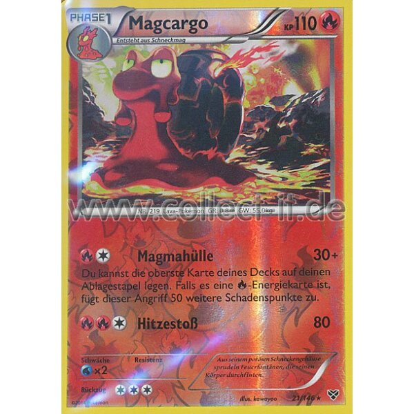 21/146 - Magcargo - Reverse Holo