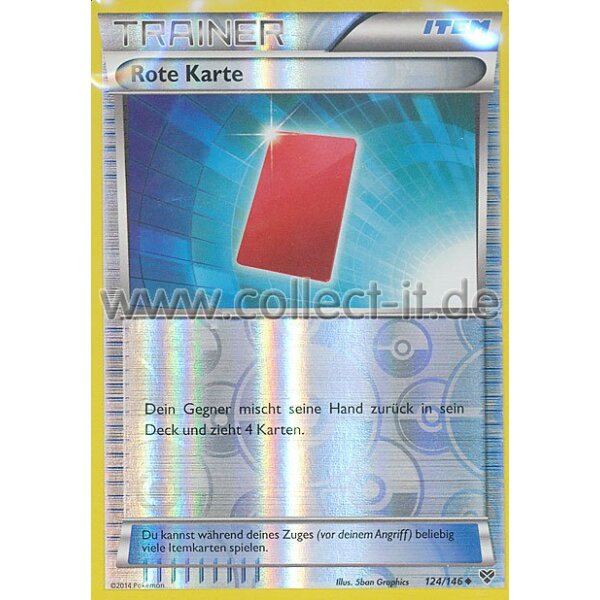 124/146 - Rote Karte - Reverse Holo