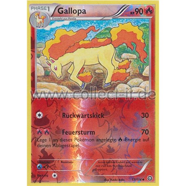 17/114 Gallopa - Reverse Holo - XY Dampfkessel