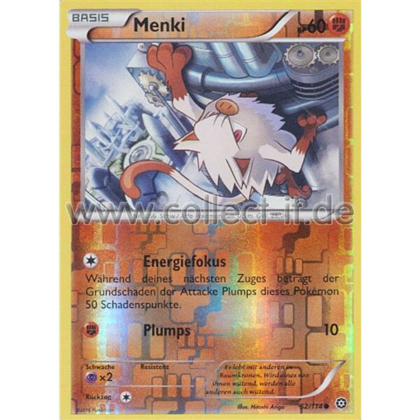 52/114 Menki - Reverse Holo - XY Dampfkessel