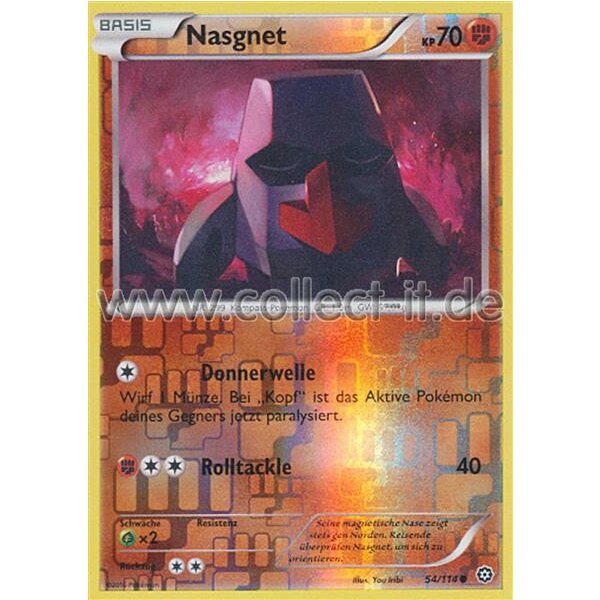 54/114 Nasgnet - Reverse Holo - XY Dampfkessel