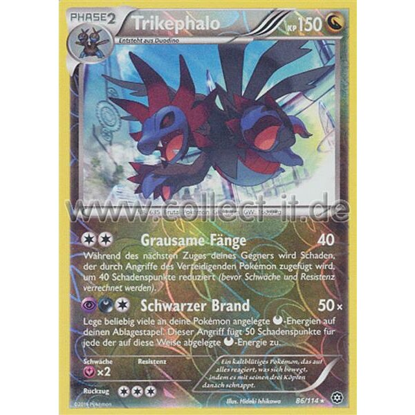 86/114 Trikephalo - Reverse Holo - XY Dampfkessel