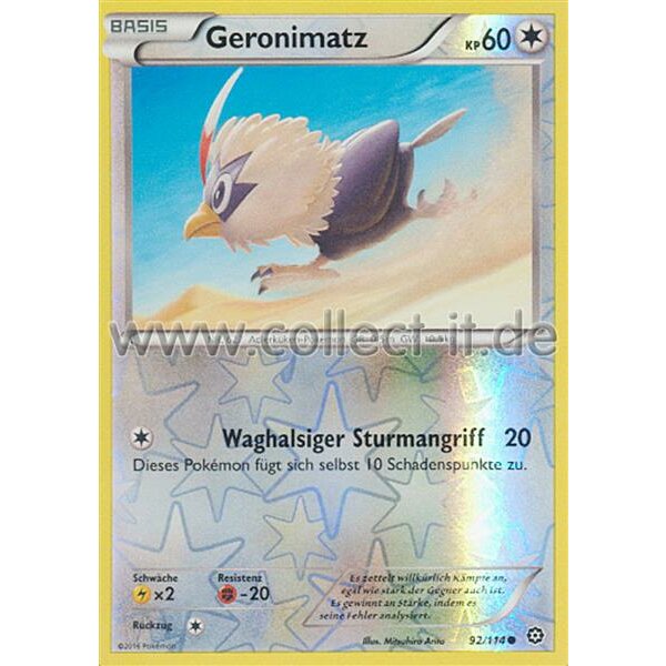 92/114 Geronimatz - Reverse Holo - XY Dampfkessel