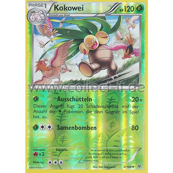 2/108 Kokowei - Reverse Holo | XY Drachenleuchten