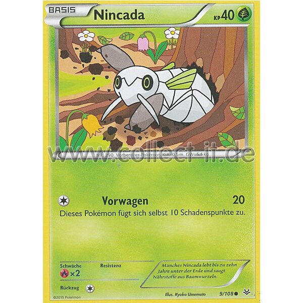 9/108 Nincada | XY Drachenleuchten